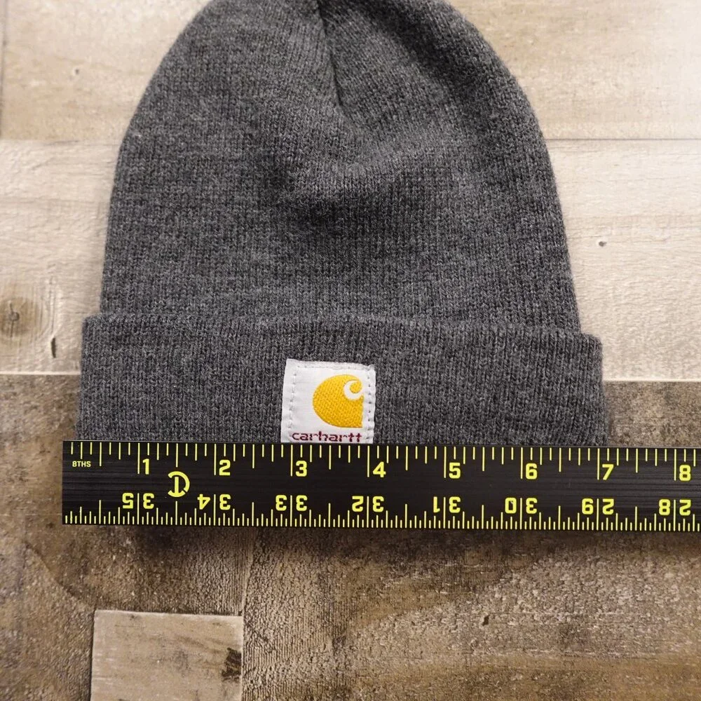 Carhartt Infant Toddler Beanie Hat Gray Acrylic Knit‎ OSFM
